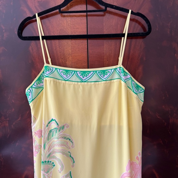 Lilly Pulitzer Jesslyn Silk Maxi Slip Dress Tropical Oasis - Picture 7 of 10